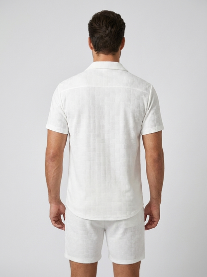 Men's Shorts & Summer Shirt Set | Men's Co-Ord | Casual Holiday Wear | Steven & Levon