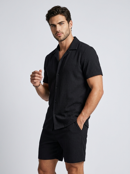 Men's Shorts & Summer Shirt Set | Men's Co-Ord | Casual Holiday Wear | Steven & Levon
