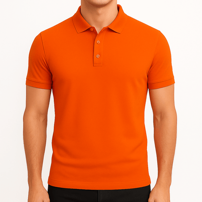 Men’s Slim Fit Polo Shirt | Men | Cotton Blend | Lapel Collar Short Sleeve Casual Top | Steven & Levon