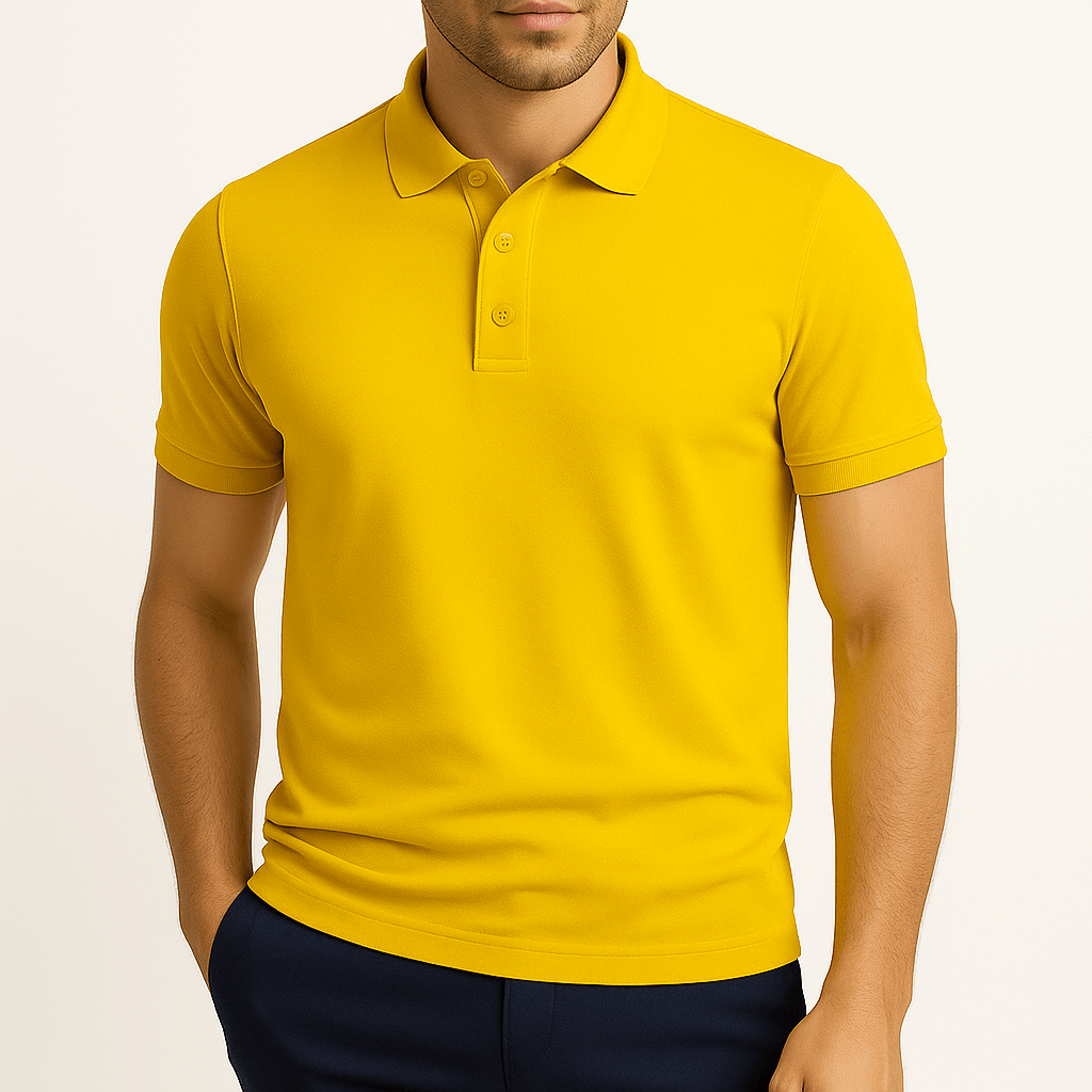 Men’s Slim Fit Polo Shirt | Men | Cotton Blend | Lapel Collar Short Sleeve Casual Top | Steven & Levon
