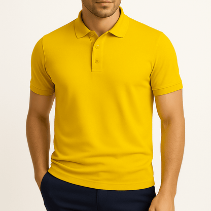 Men’s Slim Fit Polo Shirt | Men | Cotton Blend | Lapel Collar Short Sleeve Casual Top | Steven & Levon