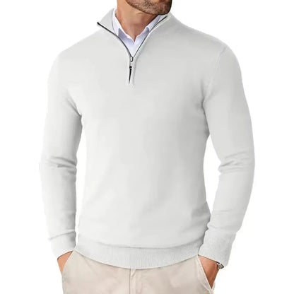 Men’s Slim Fit Quarter Zip Sweater | Jumper | Men | Knit Fabric | Casual Smart Layering | Steven & Levon