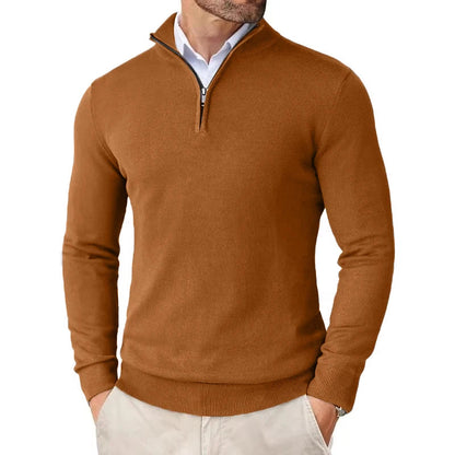 Men’s Slim Fit Quarter Zip Sweater | Jumper | Men | Knit Fabric | Casual Smart Layering | Steven & Levon