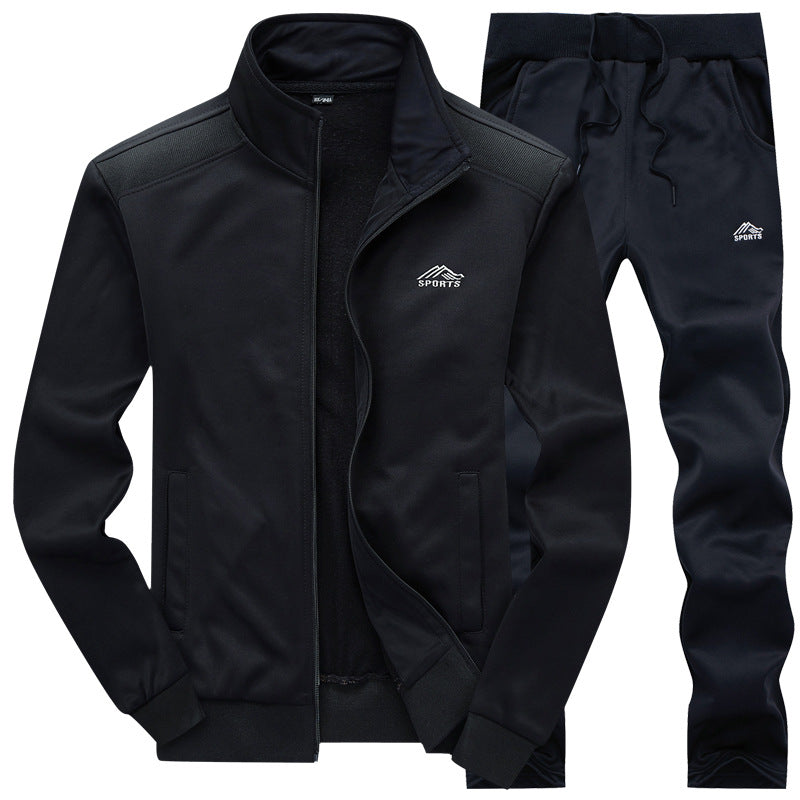 Men's Tracksuit | Zip Front Jacket | Sporty Two Piece Jogger Set for Everyday Wear | Steven & Levon