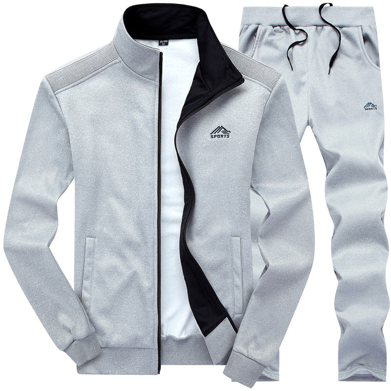 Men's Tracksuit | Zip Front Jacket | Sporty Two Piece Jogger Set for Everyday Wear | Steven & Levon