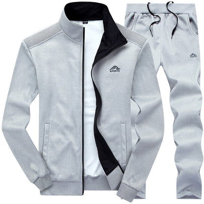 Men's Tracksuit | Zip Front Jacket | Sporty Two Piece Jogger Set for Everyday Wear | Steven & Levon