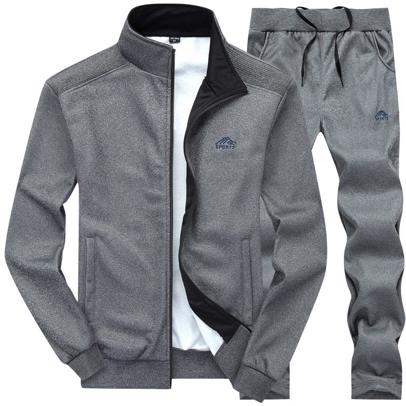 Men's Tracksuit | Zip Front Jacket | Sporty Two Piece Jogger Set for Everyday Wear | Steven & Levon