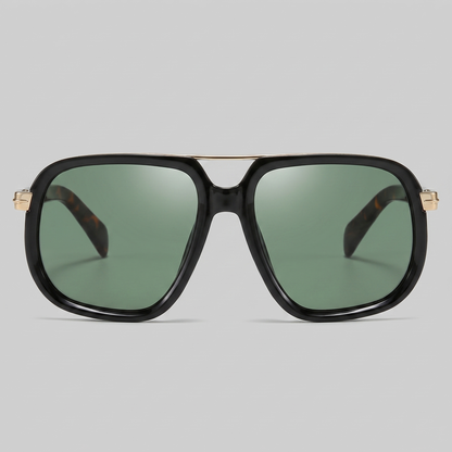 Square Double Bridge Sunglasses | Men's Eyewear | UV400 Lenses | Metal Frame | Steven & Levon