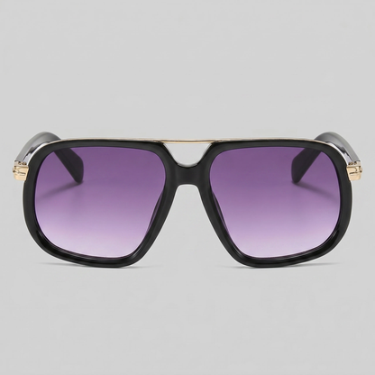 Square Double Bridge Sunglasses | Men's Eyewear | UV400 Lenses | Metal Frame | Steven & Levon