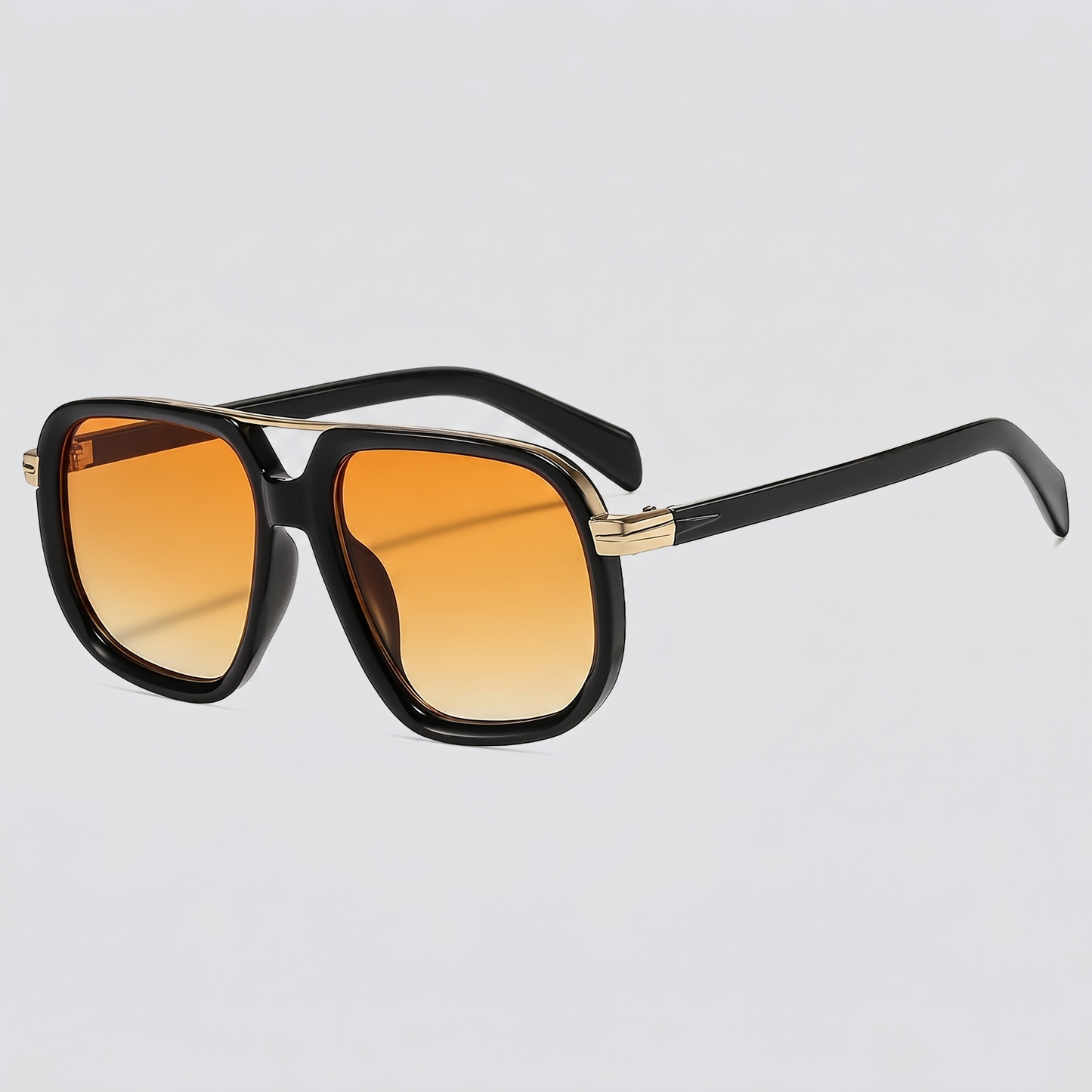 Square Double Bridge Sunglasses | Men's Eyewear | UV400 Lenses | Metal Frame | Steven & Levon
