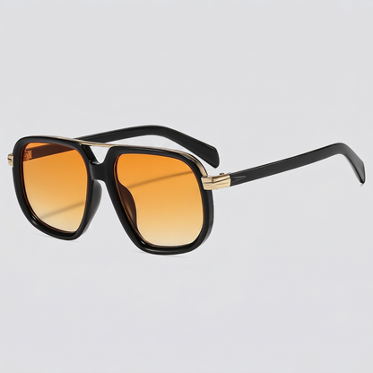 Square Double Bridge Sunglasses | Men's Eyewear | UV400 Lenses | Metal Frame | Steven & Levon