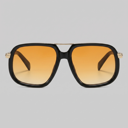 Square Double Bridge Sunglasses | Men's Eyewear | UV400 Lenses | Metal Frame | Steven & Levon