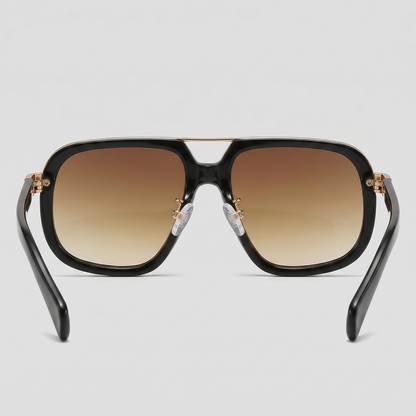 Square Double Bridge Sunglasses | Men's Eyewear | UV400 Lenses | Metal Frame | Steven & Levon