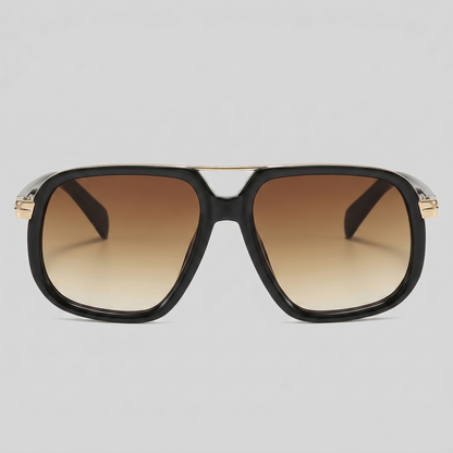 Square Double Bridge Sunglasses | Men's Eyewear | UV400 Lenses | Metal Frame | Steven & Levon