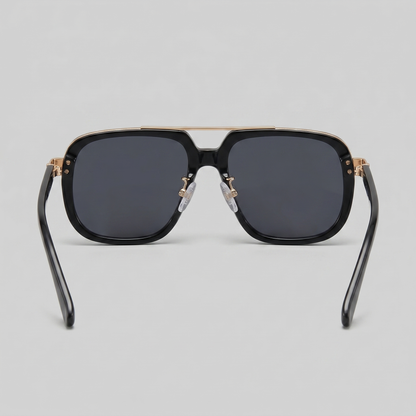Square Double Bridge Sunglasses | Men's Eyewear | UV400 Lenses | Metal Frame | Steven & Levon