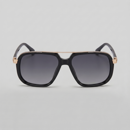 Square Double Bridge Sunglasses | Men's Eyewear | UV400 Lenses | Metal Frame | Steven & Levon