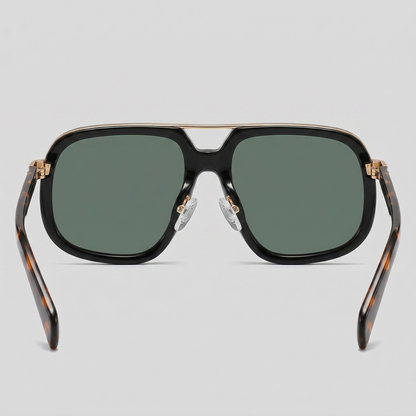 Square Double Bridge Sunglasses | Men's Eyewear | UV400 Lenses | Metal Frame | Steven & Levon