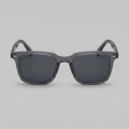 Square Frame Sunglasses | Men's Eyewear | Polycarbonate | Black Tinted Lenses | Steven & Levon