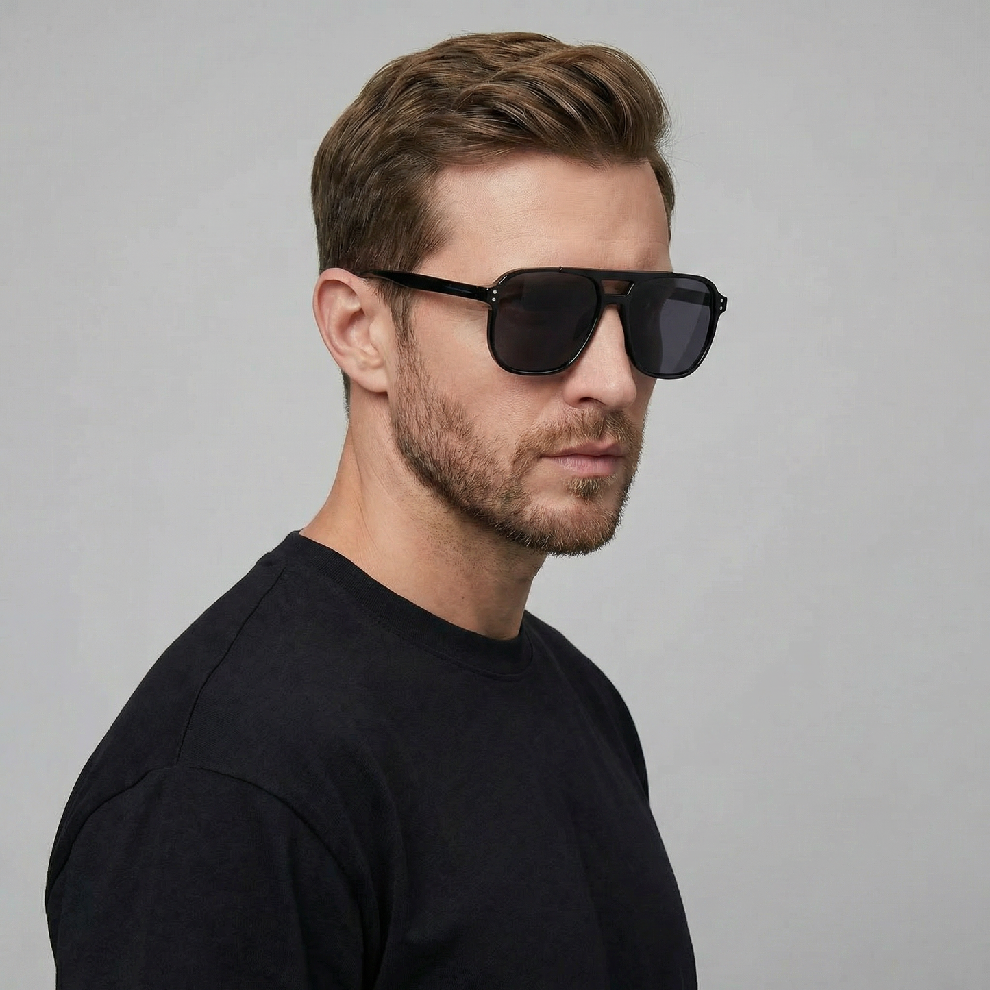 Square Sunglasses | Men's Eyewear | UV400 Protection | Lightweight Frame | Steven & Levon