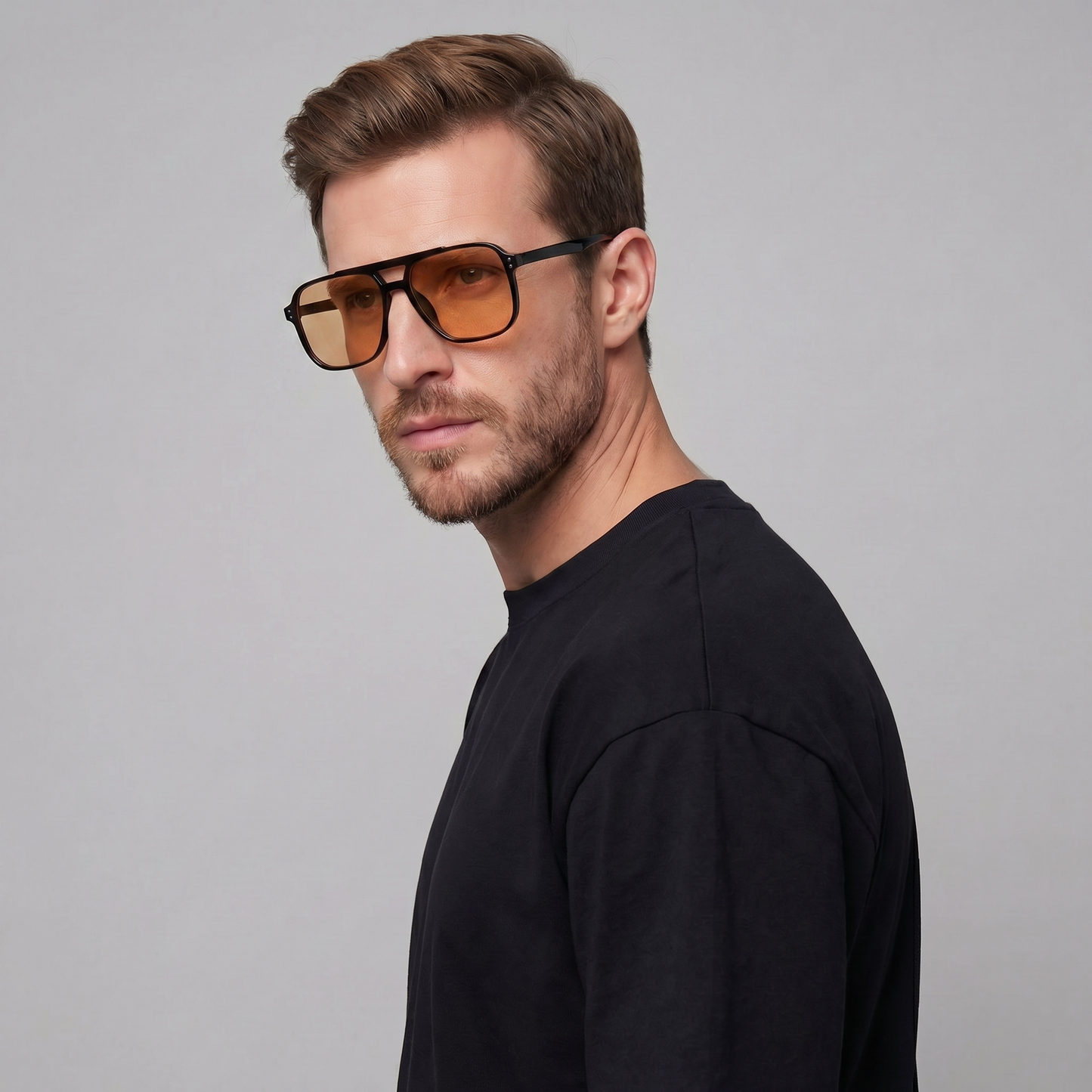 Square Sunglasses | Men's Eyewear | UV400 Protection | Lightweight Frame | Steven & Levon