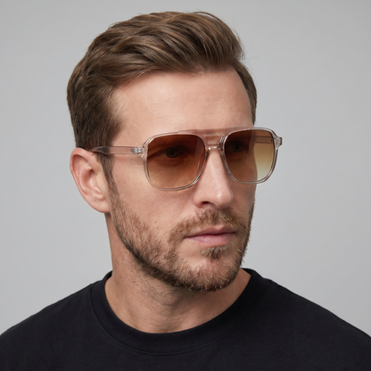 Square Sunglasses | Men's Eyewear | UV400 Protection | Lightweight Frame | Steven & Levon