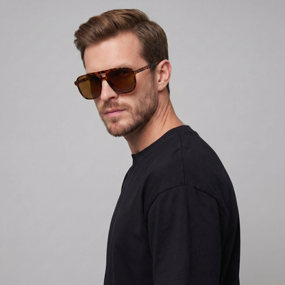 Square Sunglasses | Men's Eyewear | UV400 Protection | Lightweight Frame | Steven & Levon