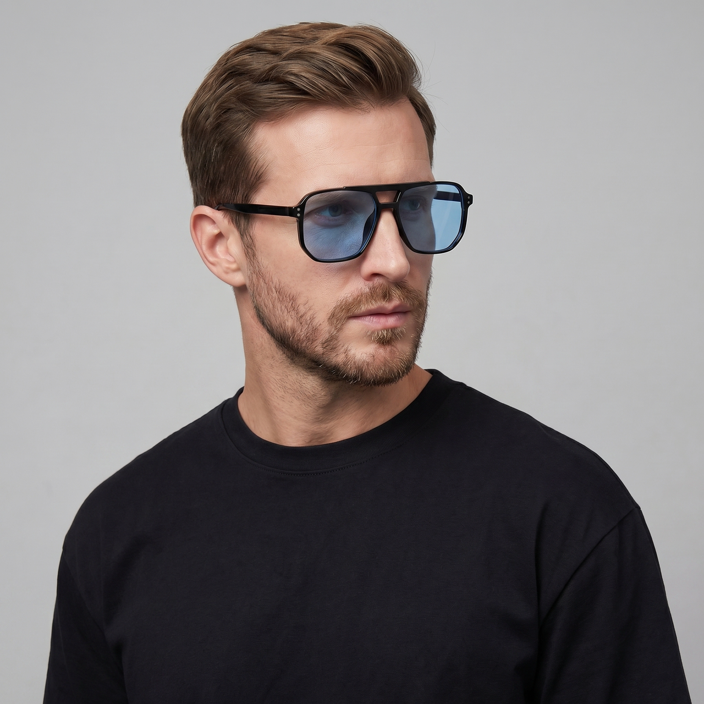 Square Sunglasses | Men's Eyewear | UV400 Protection | Lightweight Frame | Steven & Levon