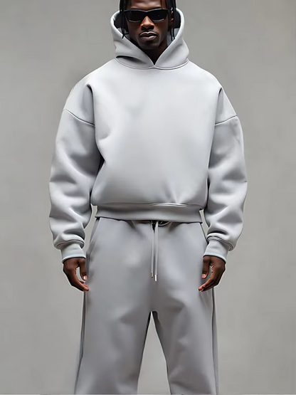 Men’s Stylish Hoodie & Joggers Set | Men | Quality Fabric Blend | Casual Tracksuit Co-Ord | Black | Steven & Levon