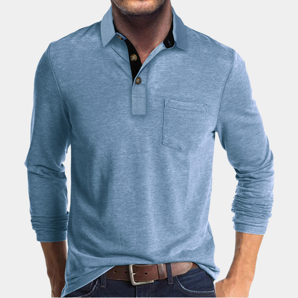 Men’s Stylish Polo Shirt | Premium Fabric Blend | Relaxed Fit Casual Smart Polo | Steven & Levon