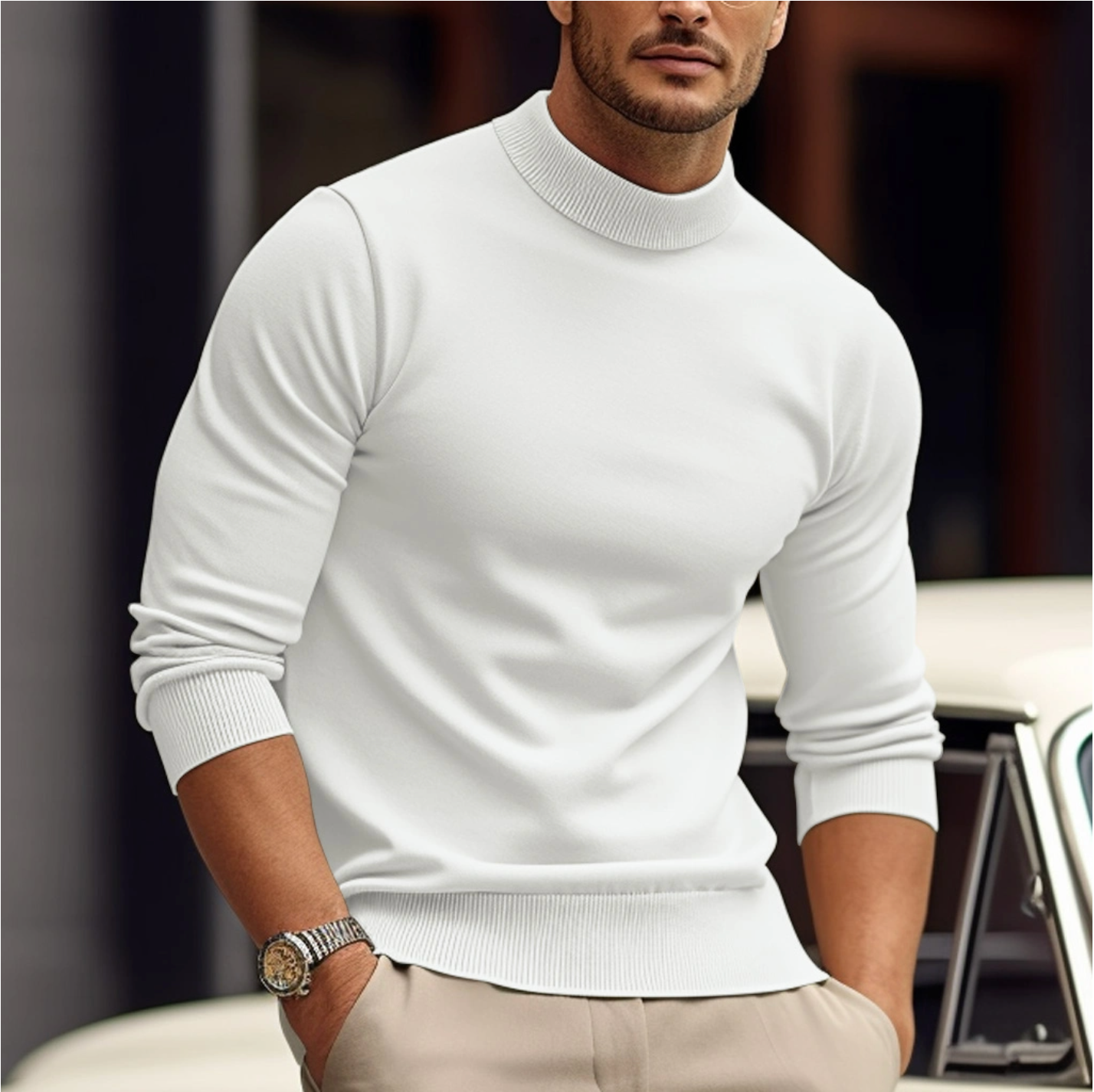 Men's Stylish Sweater | Men's Knit Jumper | Comfortable Everyday Wear | Steven & Levon