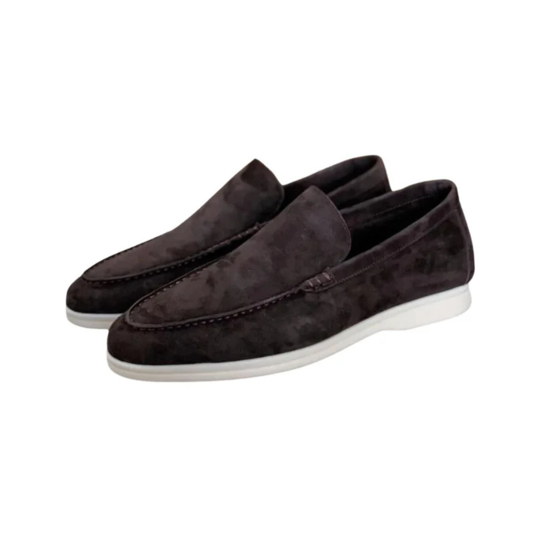 Castello Old Money Suede Loafers | Mens Slip-On Dress Shoes | Premium Suede | Steven & Levon