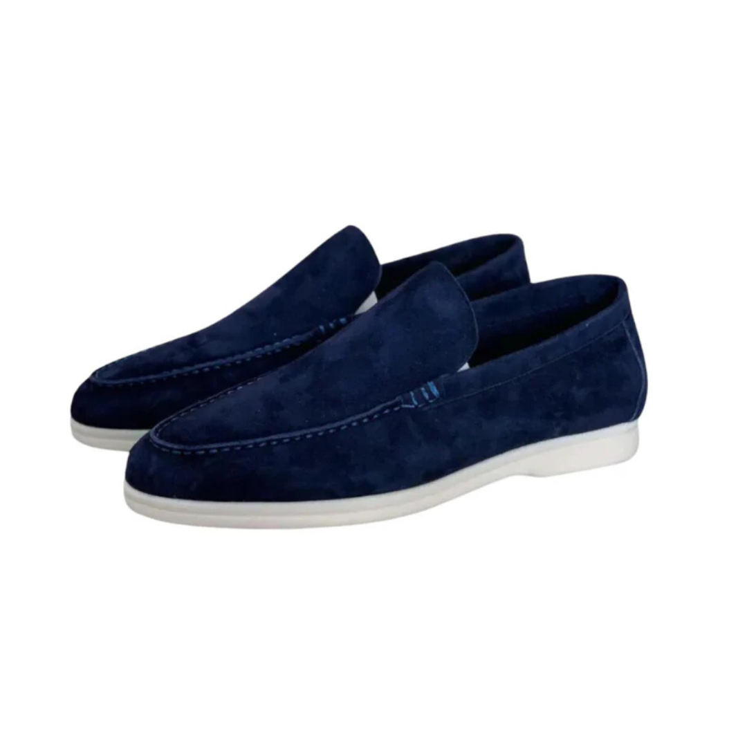 Castello Old Money Suede Loafers | Mens Slip-On Dress Shoes | Premium Suede | Steven & Levon