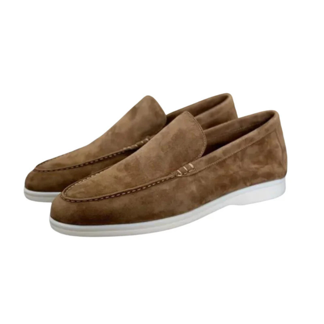 Castello Old Money Suede Loafers | Mens Slip-On Dress Shoes | Premium Suede | Steven & Levon