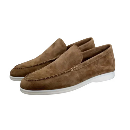 Castello Old Money Suede Loafers | Mens Slip-On Dress Shoes | Premium Suede | Steven & Levon