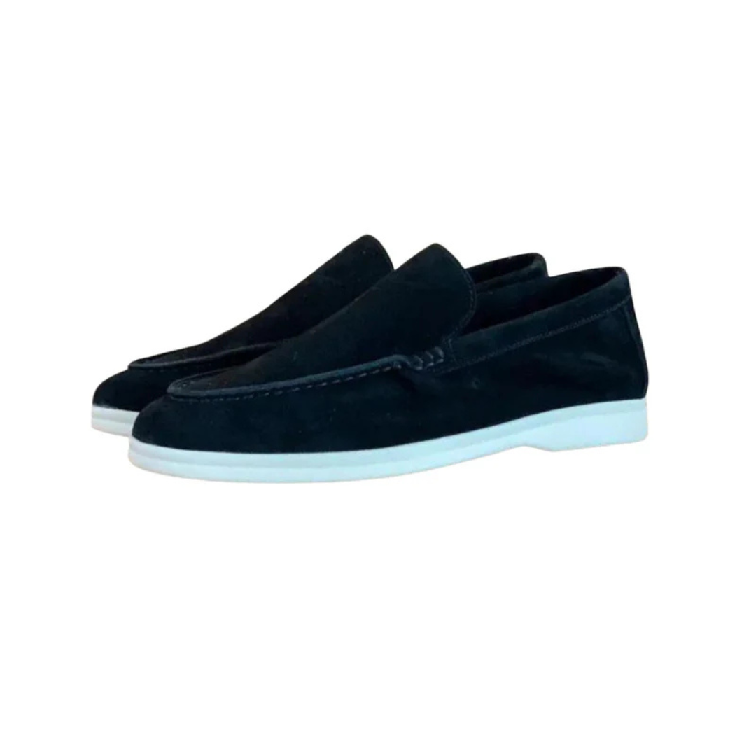Castello Old Money Suede Loafers | Mens Slip-On Dress Shoes | Premium Suede | Steven & Levon