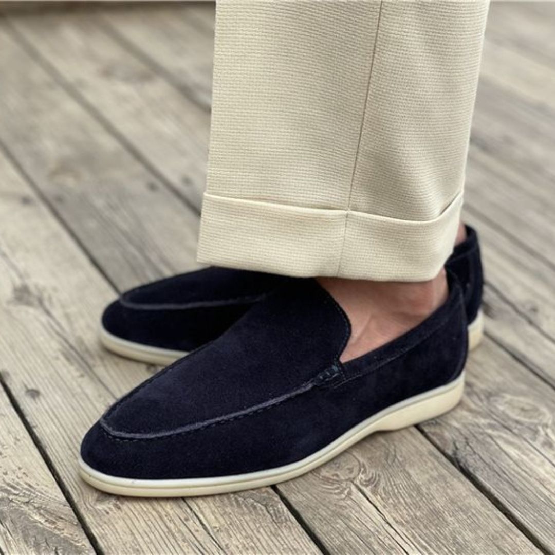 Classic Suede Loafers | Men | Soft Suede | Comfortable Slip-On | Steven & Levon