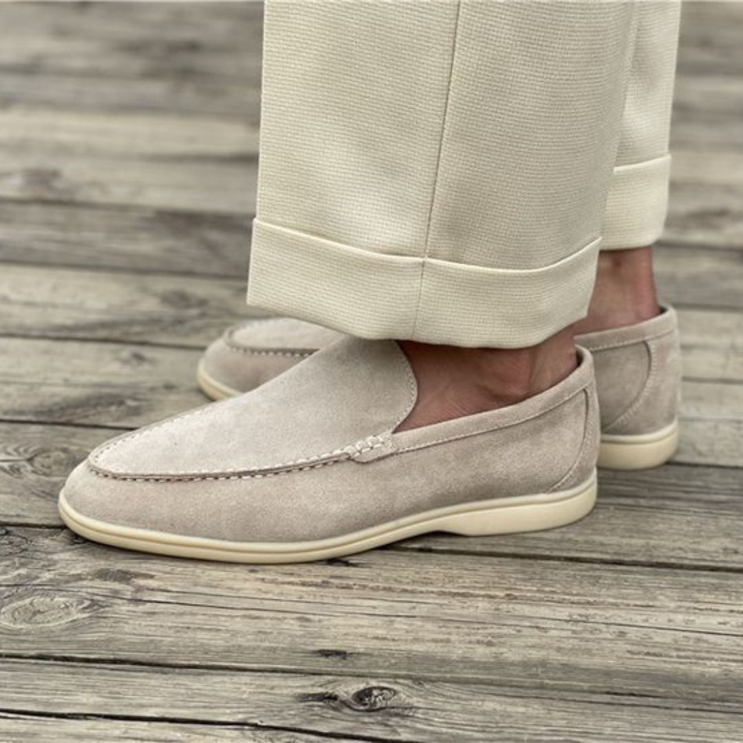 Classic Suede Loafers | Men | Soft Suede | Comfortable Slip-On | Steven & Levon