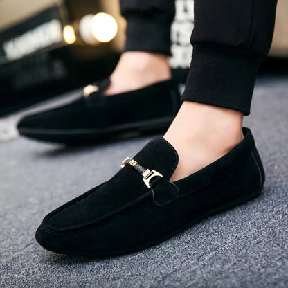 Mens Suede Loafers | Formal Slip-On Dress Shoes | Steven & Levon