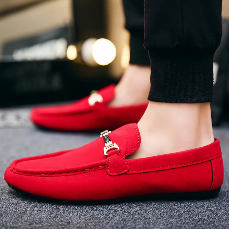 Mens Suede Loafers | Formal Slip-On Dress Shoes | Steven & Levon