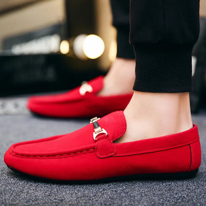 Mens Suede Loafers | Formal Slip-On Dress Shoes | Steven & Levon