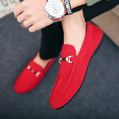Mens Suede Loafers | Formal Slip-On Dress Shoes | Steven & Levon