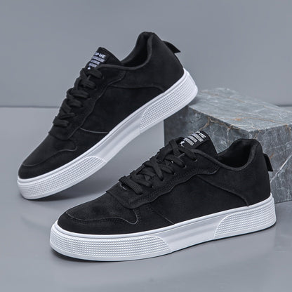 Mens Suede Low Top Sneakers | Casual Lace-Up Shoes  | Comfortable Everyday Wear | Steven & Levon