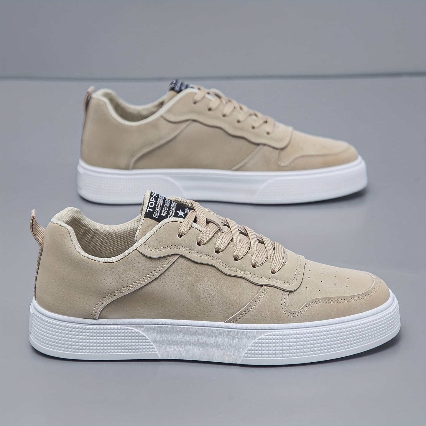 Mens Suede Low Top Sneakers | Casual Lace-Up Shoes  | Comfortable Everyday Wear | Steven & Levon