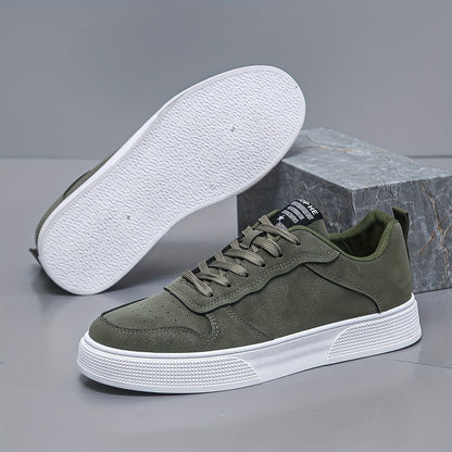 Mens Suede Low Top Sneakers | Casual Lace-Up Shoes  | Comfortable Everyday Wear | Steven & Levon