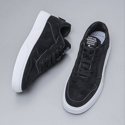 Mens Suede Low Top Sneakers | Casual Lace-Up Shoes  | Comfortable Everyday Wear | Steven & Levon