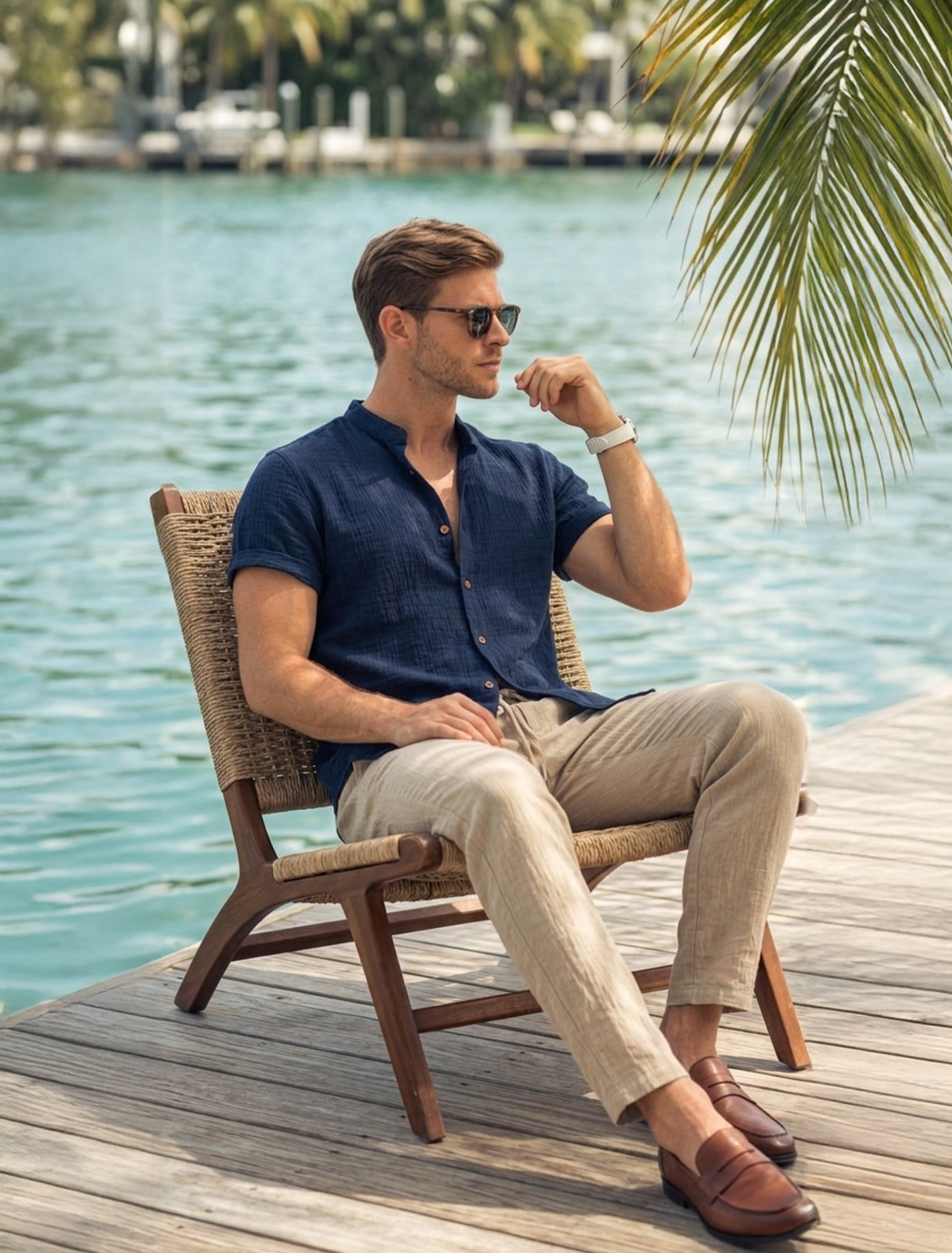 Men's Summer Shirt & Trousers Set | Men's Co-Ord | Relaxed Fit | Steven & Levon