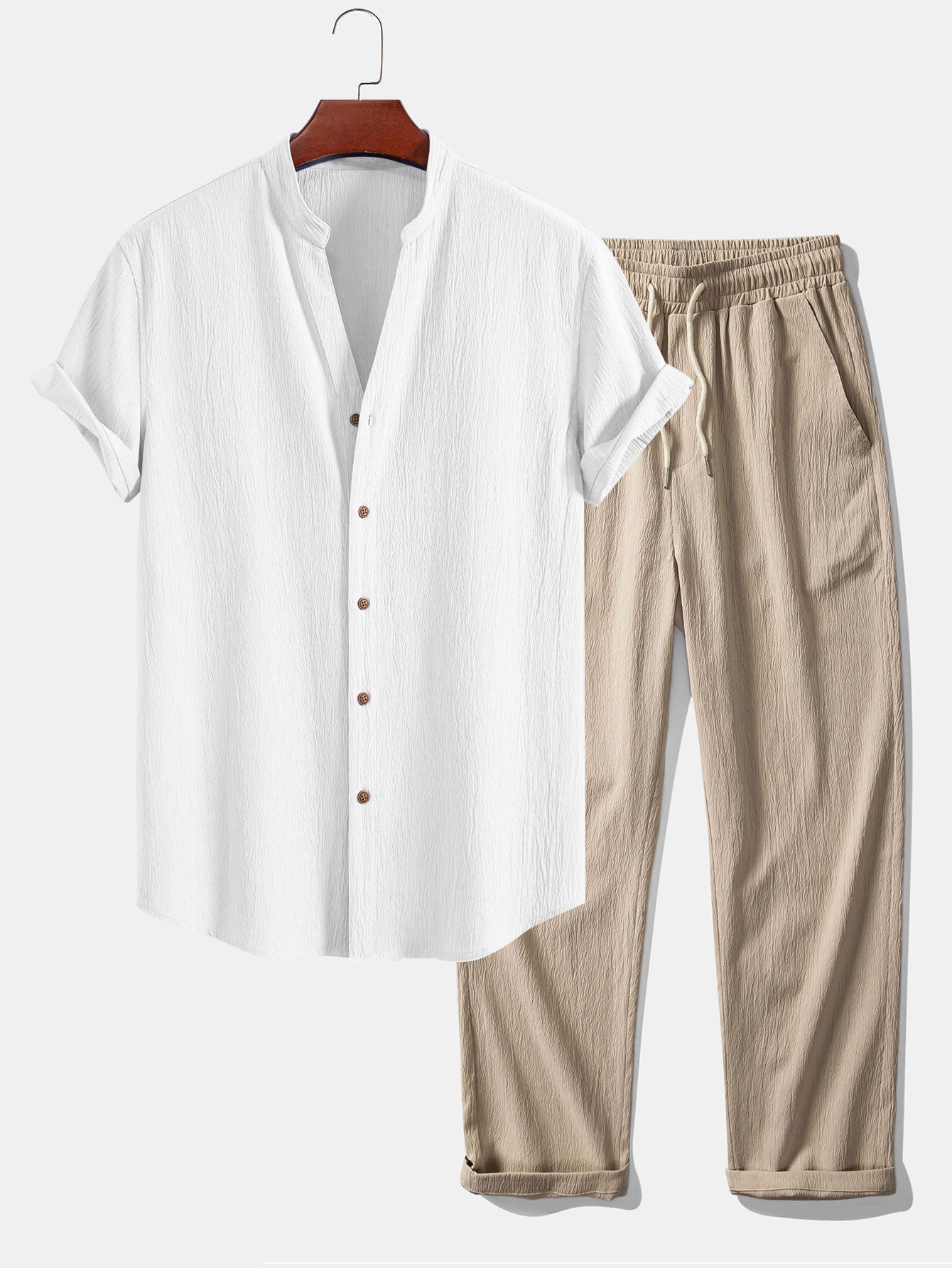 Men's Summer Shirt & Trousers Set | Men's Co-Ord | Relaxed Fit | Steven & Levon