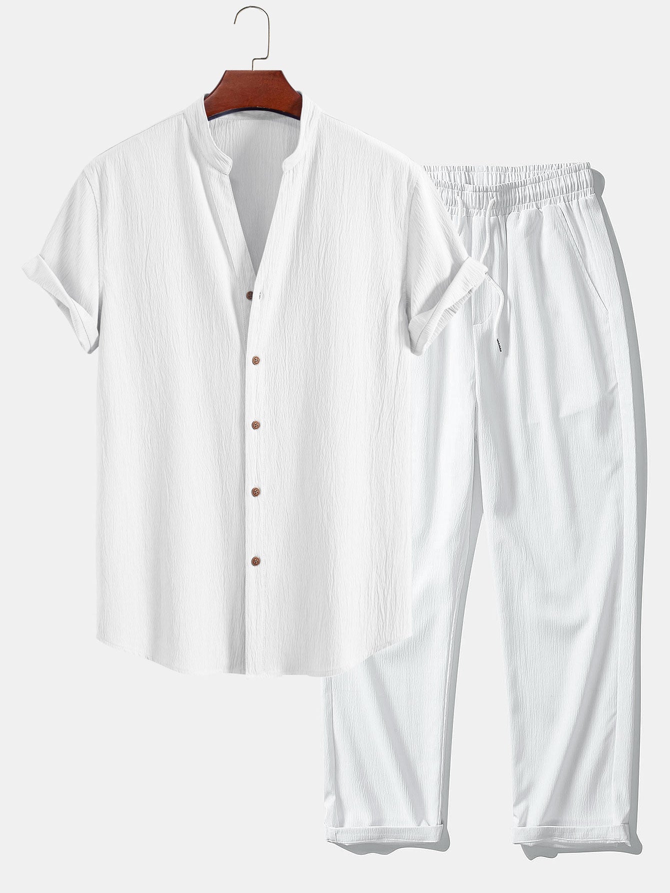 Men's Summer Shirt & Trousers Set | Men's Co-Ord | Relaxed Fit | Steven & Levon