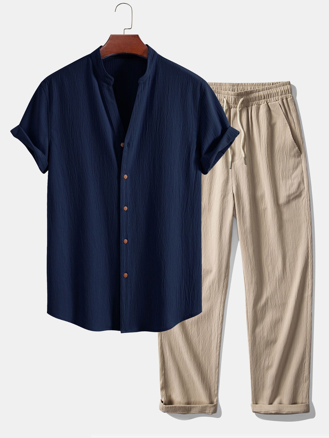 Men's Summer Shirt & Trousers Set | Men's Co-Ord | Relaxed Fit | Steven & Levon