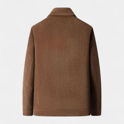 Textured Harrington Super Shirt | Textured Cotton Blend | Zip Front Lightweight Overshirt | Steven & Levon